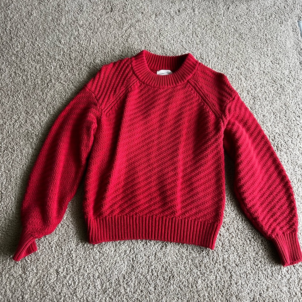 Red Long Sleeve Sweater